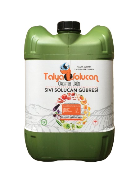 Organik Solucan Gübresi Sıvı Sebze Meyve ve Süs Bitkileri Saksı Salon Balkon Hobi 20 Lt.